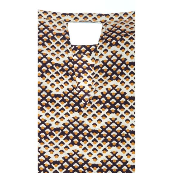 The Limited XS brown geometric sleeveless blouse women's small - Picture 5 of 5